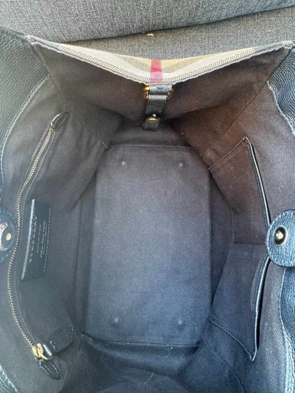 Burberry Medium Tote/ Shoulder Bag - Black - Picture 7 of 13
